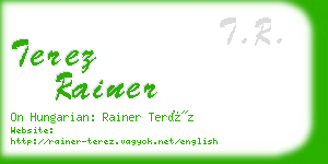 terez rainer business card